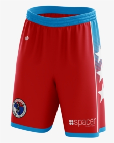 Red Stars Basketball Shorts - Board Short, HD Png Download, Transparent PNG