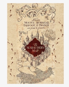 Marauders Map Footprints Png - Harry Potter Marauders Map, Transparent Png, Transparent PNG