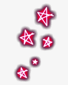 #freetoedit #neon #red #stars - Star, HD Png Download, Transparent PNG