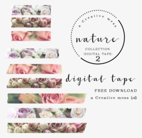 Printable Washi Tape Nature , Png Download - Download Free Digital Washi Tape Png, Transparent Png, Transparent PNG