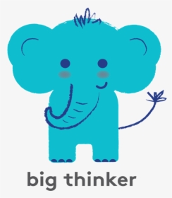 Big Thinker Stibpencils - Indian Elephant, HD Png Download, Transparent PNG