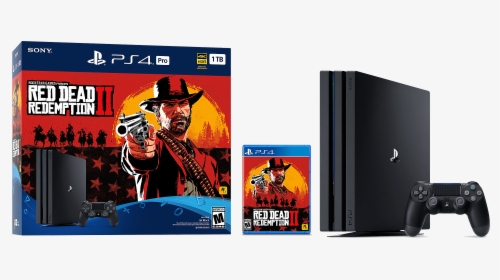Image - Playstation - Ps4 Pro Red Dead Redemption 2, HD Png Download, Transparent PNG