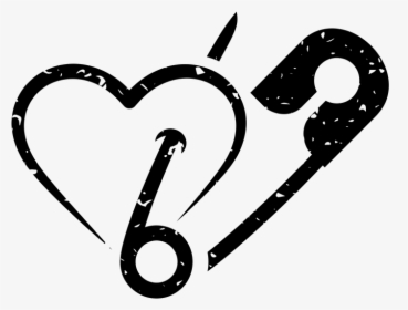 Safety Pin Heart, HD Png Download, Transparent PNG