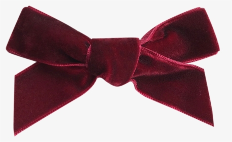 Image Of Ruby French Velvet Petit Bow Clip - Velvet Ribbon Bow, HD Png Download, Transparent PNG