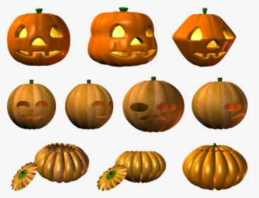 Pumpkin Png Halloween - Jack-o'-lantern, Transparent Png, Transparent PNG