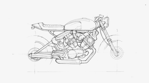 Cafe Racer Sketch Book, HD Png Download, Transparent PNG