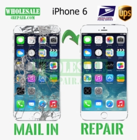 Iphone 6 Glass & Lcd Replacement Mail In Repair - Iphone Lcd Repair, HD Png Download, Transparent PNG