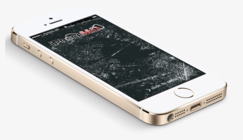Iphone5s Cracked Glass-1024x1024 - Phone Glass Breaked Png, Transparent Png, Transparent PNG