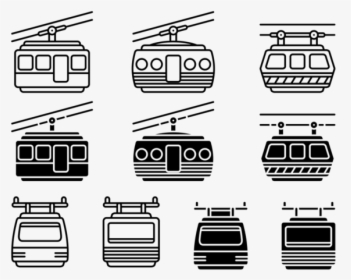 Cable Car Vector Icons, HD Png Download, Transparent PNG