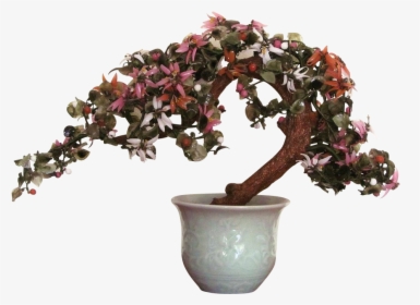 Large Oriental Bonsai Agate Glass Tree Vintage - Bonsai, HD Png Download, Transparent PNG