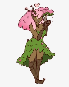 Cherry A Dryad Bonded To A Lil Bonsai Tree So She Can - Dryad Cute, HD Png Download, Transparent PNG