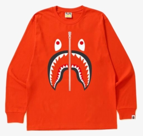 Orange Shark Bape Shirt, HD Png Download, Transparent PNG