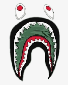 Hd Bape Bapeshark &28526&29260 Sticker By Skyfucker - Bape Shark Logo Wallpaper Hd, HD Png Download, Transparent PNG