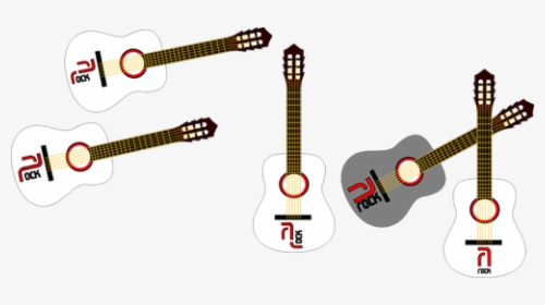 Vector Illustration Of Acoustic Guitar - Guitar Clip Art Borders, HD Png Download, Transparent PNG