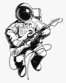 Space Man Playing Guitar, HD Png Download, Transparent PNG