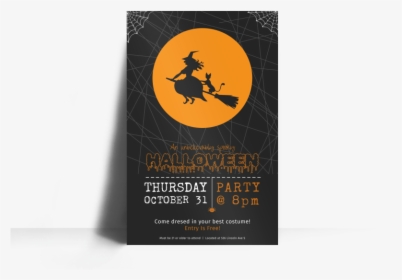 Halloween Party Poster Template Preview - Halloween Party Poster Template, HD Png Download, Transparent PNG