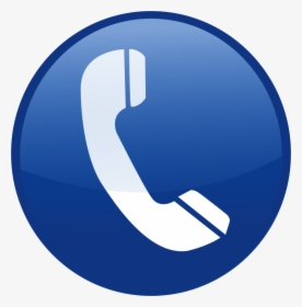 Icono Telefono Azul - Blue Telephone Logo Png, Transparent Png, Transparent PNG
