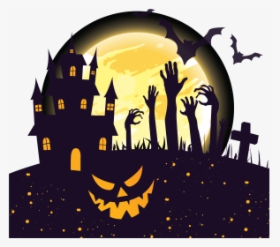 Halloween Party Background Invite , Png Download - Halloween Party Clipart Free, Transparent Png, Transparent PNG
