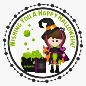 Girls Witch Halloween Stickers-party Beautifully - Airplane Birthday Party Stickers, HD Png Download, Transparent PNG
