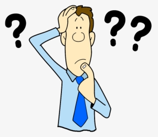Male Clipart Confused Customer - Confused Png, Transparent Png, Transparent PNG