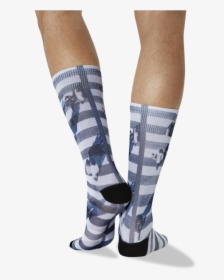 Men S Crosswalk Tube Socks In Black, White   Class - Sock, HD Png Download, Transparent PNG