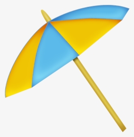 Luau Clipart Palm Frond - Beach Umbrella Cartoon Png, Transparent Png, Transparent PNG