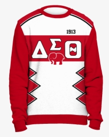 Delta Sigma Theta Initials And Year Red Sweatshirt - Anatomy Ugly Christmas Sweater, HD Png Download, Transparent PNG