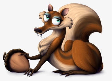 Ice Age Squirrel Wolf Png Image - Ice Age Squirrel Female, Transparent Png, Transparent PNG
