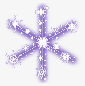 #neon #snow #snowflakes #christmas #snowflake #winter - Snowflake Christmas Png Pink, Transparent Png, Transparent PNG
