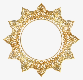 Round Frame, Frame, Framing, Graphic, Graphical, Hq - Golden Round Frame Png, Transparent Png, Transparent PNG