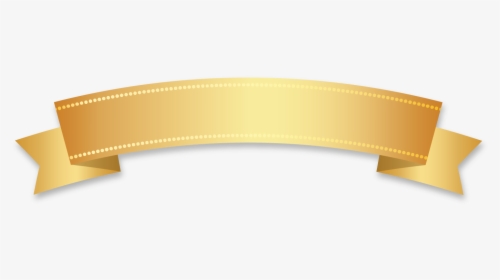Transparent Golden Ribbon Png - Curve Golden Ribbon Png, Png Download, Transparent PNG