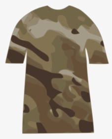 Brown,neck,sleeve - Camo Shirt Clip Art, HD Png Download, Transparent PNG