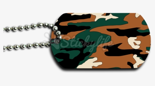 Camouflage Dog Tag Front - Chain, HD Png Download, Transparent PNG