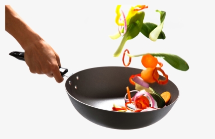 Fries Vector Cooking Pan Picture Stock - Vegetables Tossing In Pan, HD Png Download, Transparent PNG