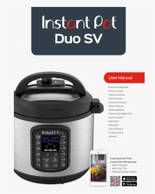 Instant Pot Duo Sv English Manual - Instant Pot Ace Plus Blender, HD Png Download, Transparent PNG
