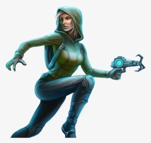 Female Thief Transparent Background - Casino Game Woman Character, HD Png Download, Transparent PNG