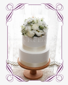 Cake With Baby Breath Flowers, HD Png Download, Transparent PNG