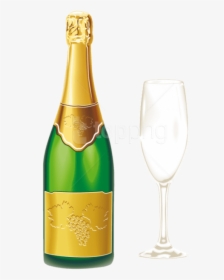 Champagne Bottle Popping Png - Transparent Champagne Bottle Clipart, Png Download, Transparent PNG