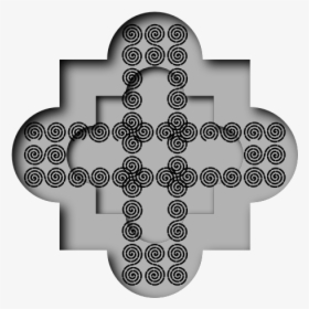 Spiral Cross Design Svg Clip Arts - Cross, HD Png Download, Transparent PNG