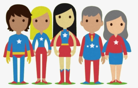 Superheros - Cartoon, HD Png Download, Transparent PNG