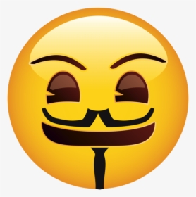 Guy Fawkes Emoji, HD Png Download, Transparent PNG