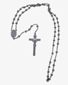 Vintage All Sterling Silver Rosary Crucifix Beads Medals - Rosary Png, Transparent Png, Transparent PNG