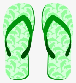 Flip-flops Slipper Shoe Clip Art - Green Flip Flop Clip Art, HD Png Download, Transparent PNG