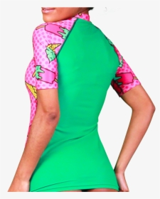 Popsicle Womens Short Sleeve Rash Vest - Fashion Model, HD Png Download, Transparent PNG