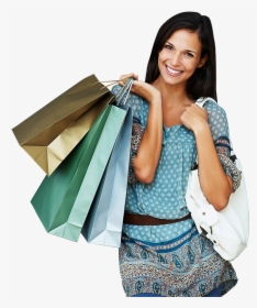 Skin Model With Shopping Bags Png, Transparent Png, Transparent PNG