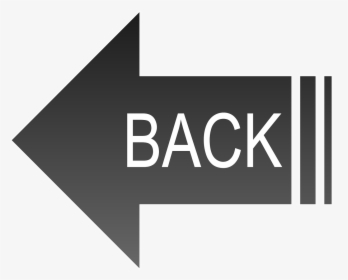 Black Back Button Free Photo - Arrow With Word Back, HD Png Download, Transparent PNG