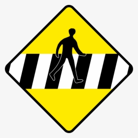 Road Safety Signs For Pedestrians Clipart , Png Download - Traffic Signs Pedestrian Lane, Transparent Png, Transparent PNG