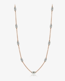 18k White Necklace - Necklace, HD Png Download, Transparent PNG