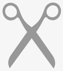 Grey Scissors Svg Clip Arts - Cut Here Scissors Png, Transparent Png, Transparent PNG