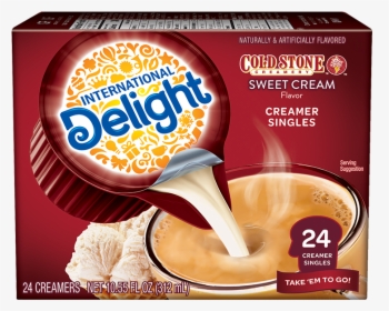 Cold Stone Creamery Sweet Cream Creamer Singles - Delight Coffee Creamer, HD Png Download, Transparent PNG